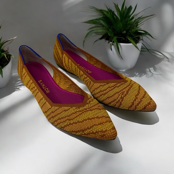 Rothy's Shoes - Rothy's The Point Flats‎ Driftwood Brown W11